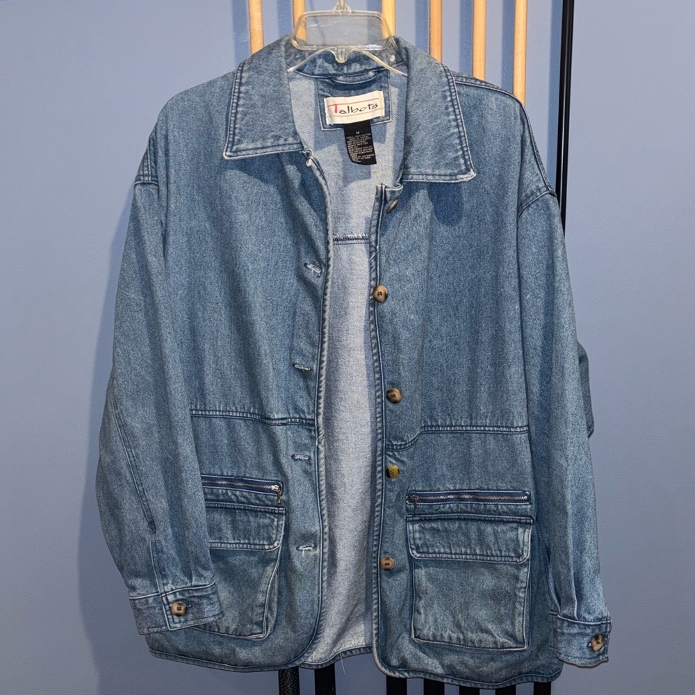 Vintage Talbots Denim Chore Coat